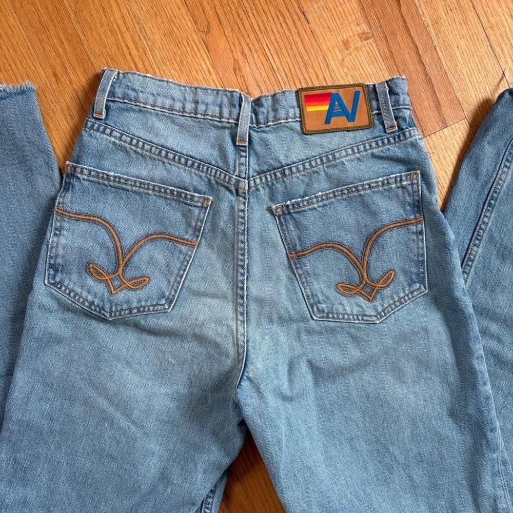 Aviator Nation High Rise Baggy Jeans